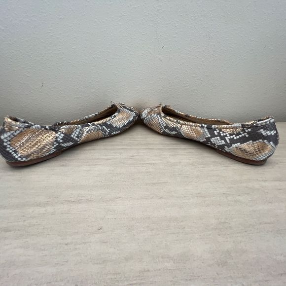 Sam Edelman Felicia Women Sz 10 Snakeskin Print Ballet Flats Genuine Leather $13 - Picture 10 of 12